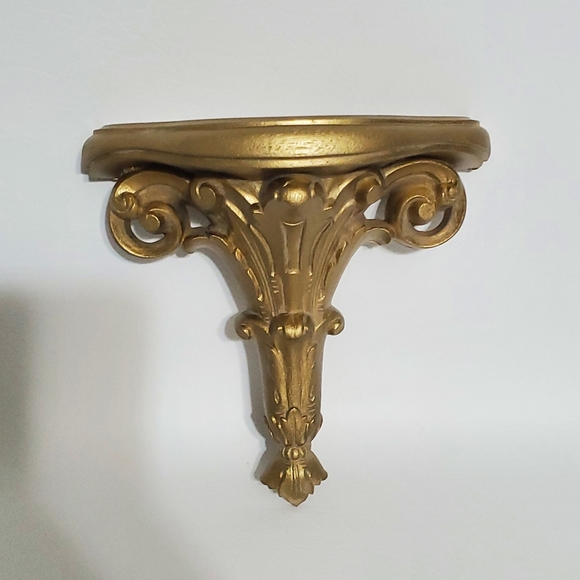 Syroco Other - Vintage Syroco Elegant Gold Wall Shelf